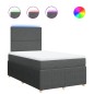 vidaXL Boxspringbett mit Matratze Dunkelgrau 120x200 cm Stoff vidaXL Boxspringbett mit Matratze Dunkelgrau 120x200 cm Stoff