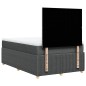 vidaXL Boxspringbett mit Matratze Dunkelgrau 120x200 cm Stoff vidaXL Boxspringbett mit Matratze Dunkelgrau 120x200 cm Stoff