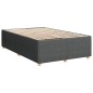 vidaXL Boxspringbett mit Matratze Dunkelgrau 120x200 cm Stoff vidaXL Boxspringbett mit Matratze Dunkelgrau 120x200 cm Stoff