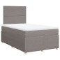 vidaXL Boxspringbett mit Matratze Taupe 120x200 cm Stoff vidaXL Boxspringbett mit Matratze Taupe 120x200 cm Stoff