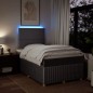 vidaXL Boxspringbett mit Matratze Taupe 120x200 cm Stoff vidaXL Boxspringbett mit Matratze Taupe 120x200 cm Stoff