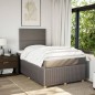 vidaXL Boxspringbett mit Matratze Taupe 120x200 cm Stoff vidaXL Boxspringbett mit Matratze Taupe 120x200 cm Stoff