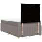 vidaXL Boxspringbett mit Matratze Taupe 120x200 cm Stoff vidaXL Boxspringbett mit Matratze Taupe 120x200 cm Stoff