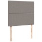 vidaXL Boxspringbett mit Matratze Taupe 120x200 cm Stoff vidaXL Boxspringbett mit Matratze Taupe 120x200 cm Stoff