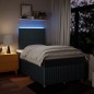 vidaXL Boxspringbett mit Matratze Blau 120x200 cm Stoff vidaXL Boxspringbett mit Matratze Blau 120x200 cm Stoff