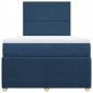 vidaXL Boxspringbett mit Matratze Blau 120x200 cm Stoff vidaXL Boxspringbett mit Matratze Blau 120x200 cm Stoff