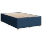 vidaXL Boxspringbett mit Matratze Blau 120x200 cm Stoff vidaXL Boxspringbett mit Matratze Blau 120x200 cm Stoff