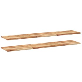 vidaXL Schweberegale 2 Stk. 120x30x2 cm Massivholz Akazie Ölbehandelt