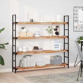 vidaXL Schweberegale 4 Stk. 120x20x4 cm Massivholz Akazie Ölbehandelt