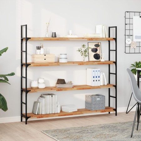 vidaXL Schweberegale 4 Stk. 120x20x4 cm Massivholz Akazie Ölbehandelt