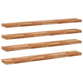 vidaXL Schweberegale 4 Stk. 120x20x4 cm Massivholz Akazie Ölbehandelt