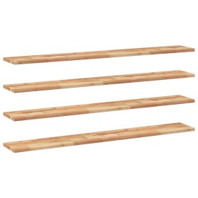 vidaXL Schweberegale 4 Stk. 120x20x2 cm Massivholz Akazie Ölbehandelt