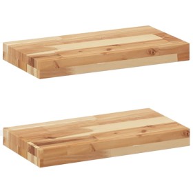 vidaXL Schweberegale 2 Stk. 60x20x4 cm Massivholz Akazie Ölbehandelt