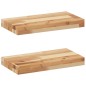 vidaXL Schweberegale 2 Stk. 60x20x4 cm Massivholz Akazie Ölbehandelt vidaXL Schweberegale 2 Stk. 60x20x4 cm Massivholz Akazie Ölbehandelt