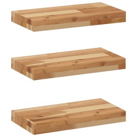 vidaXL Schweberegale 3 Stk. 40x20x4 cm Massivholz Akazie Ölbehandelt