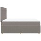 vidaXL Boxspringbett mit Matratze Taupe 140x200 cm Stoff vidaXL Boxspringbett mit Matratze Taupe 140x200 cm Stoff