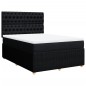 vidaXL Boxspringbett mit Matratze Schwarz 140x200 cm Stoff vidaXL Boxspringbett mit Matratze Schwarz 140x200 cm Stoff