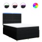 vidaXL Boxspringbett mit Matratze Schwarz 140x200 cm Stoff vidaXL Boxspringbett mit Matratze Schwarz 140x200 cm Stoff