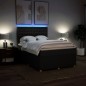 vidaXL Boxspringbett mit Matratze Schwarz 140x200 cm Stoff vidaXL Boxspringbett mit Matratze Schwarz 140x200 cm Stoff