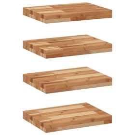 vidaXL Schweberegale 4 Stk. 60x30x4 cm Massivholz Akazie Ölbehandelt