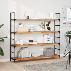 vidaXL Schweberegale 3 Stk. 140x30x4 cm Massivholz Akazie Ölbehandelt