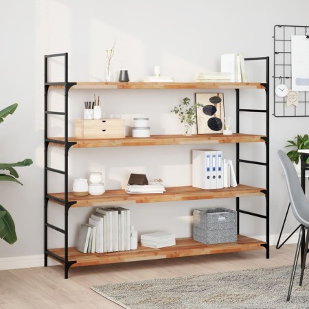 vidaXL Schweberegale 4 Stk. 140x40x4 cm Massivholz Akazie Ölbehandelt