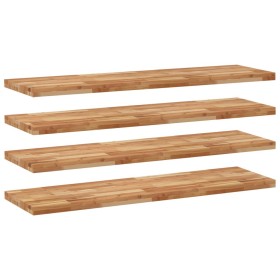 vidaXL Schweberegale 4 Stk. 140x40x4 cm Massivholz Akazie Ölbehandelt