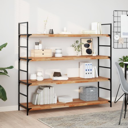 vidaXL Schweberegale 4 Stk. 120x40x4 cm Massivholz Akazie Ölbehandelt