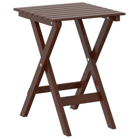 vidaXL Beistelltisch Klappbar Braun Massivholz Pappel