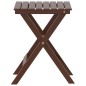 vidaXL Beistelltisch Klappbar Braun Massivholz Pappel vidaXL Beistelltisch Klappbar Braun Massivholz Pappel