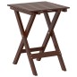 vidaXL Beistelltisch Klappbar Braun Massivholz Pappel vidaXL Beistelltisch Klappbar Braun Massivholz Pappel