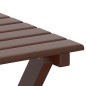 vidaXL Beistelltisch Klappbar Braun Massivholz Pappel vidaXL Beistelltisch Klappbar Braun Massivholz Pappel