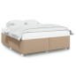 vidaXL Bettgestell Cappuccino-Braun 200x200 cm Kunstleder vidaXL Bettgestell Cappuccino-Braun 200x200 cm Kunstleder
