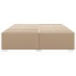 vidaXL Bettgestell Cappuccino-Braun 200x200 cm Kunstleder vidaXL Bettgestell Cappuccino-Braun 200x200 cm Kunstleder