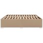 vidaXL Bettgestell Cappuccino-Braun 200x200 cm Kunstleder vidaXL Bettgestell Cappuccino-Braun 200x200 cm Kunstleder