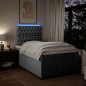 vidaXL Boxspringbett mit Matratze Hellgrau 120x200 cm Stoff vidaXL Boxspringbett mit Matratze Hellgrau 120x200 cm Stoff