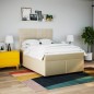 vidaXL Boxspringbett mit Matratze Creme 140x190 cm Stoff vidaXL Boxspringbett mit Matratze Creme 140x190 cm Stoff
