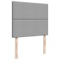 vidaXL Boxspringbett mit Matratze Hellgrau 120x200 cm Stoff vidaXL Boxspringbett mit Matratze Hellgrau 120x200 cm Stoff