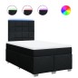 vidaXL Boxspringbett mit Matratze Schwarz 120x200 cm Stoff vidaXL Boxspringbett mit Matratze Schwarz 120x200 cm Stoff