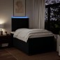 vidaXL Boxspringbett mit Matratze Schwarz 120x200 cm Stoff vidaXL Boxspringbett mit Matratze Schwarz 120x200 cm Stoff