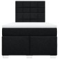 vidaXL Boxspringbett mit Matratze Schwarz 120x200 cm Stoff vidaXL Boxspringbett mit Matratze Schwarz 120x200 cm Stoff