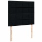 vidaXL Boxspringbett mit Matratze Schwarz 120x200 cm Stoff vidaXL Boxspringbett mit Matratze Schwarz 120x200 cm Stoff