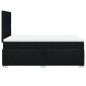 vidaXL Boxspringbett mit Matratze Schwarz 120x200 cm Stoff vidaXL Boxspringbett mit Matratze Schwarz 120x200 cm Stoff