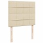 vidaXL Boxspringbett mit Matratze Creme 120x200 cm Stoff vidaXL Boxspringbett mit Matratze Creme 120x200 cm Stoff