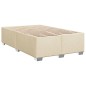 vidaXL Boxspringbett mit Matratze Creme 120x200 cm Stoff vidaXL Boxspringbett mit Matratze Creme 120x200 cm Stoff