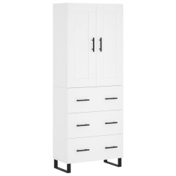 vidaXL Highboard Weiß 69,5x34x180 cm Holzwerkstoff
