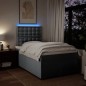 vidaXL Boxspringbett mit Matratze Hellgrau 120x200 cm Stoff vidaXL Boxspringbett mit Matratze Hellgrau 120x200 cm Stoff