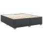 vidaXL Boxspringbett mit Matratze Schwarz 200x200 cm Kunstleder vidaXL Boxspringbett mit Matratze Schwarz 200x200 cm Kunstleder