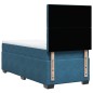 vidaXL Boxspringbett mit Matratze Blau 100x200 cm Samt vidaXL Boxspringbett mit Matratze Blau 100x200 cm Samt