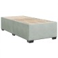 vidaXL Boxspringbett mit Matratze Hellgrau 100x200 cm Samt vidaXL Boxspringbett mit Matratze Hellgrau 100x200 cm Samt